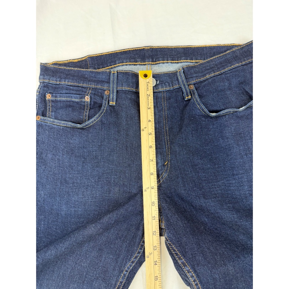 Levi's 514 Men's Jeans 36x32 Straight Fit Dark Wash Stretch Denim - Picture 9 of 11